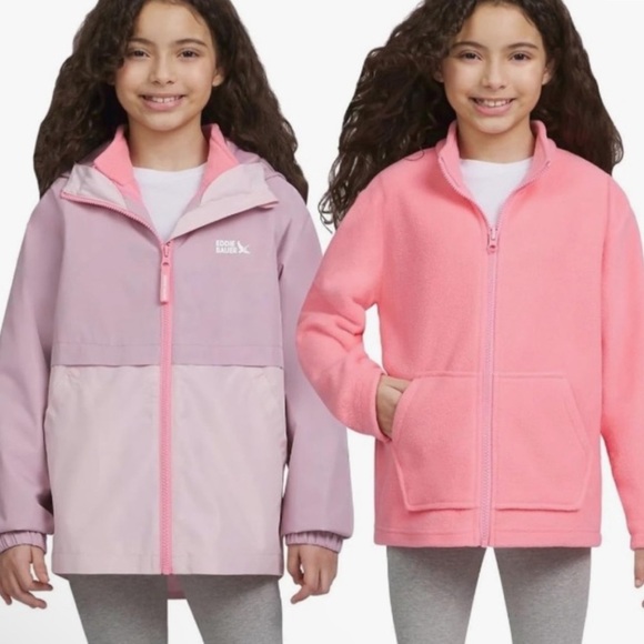 Eddie Bauer Other - Eddie Bauer Youth LightWeight 3 in 1 Jacket with Zip Out Liner size 7/8T